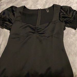 Forever 21 black silk dress
